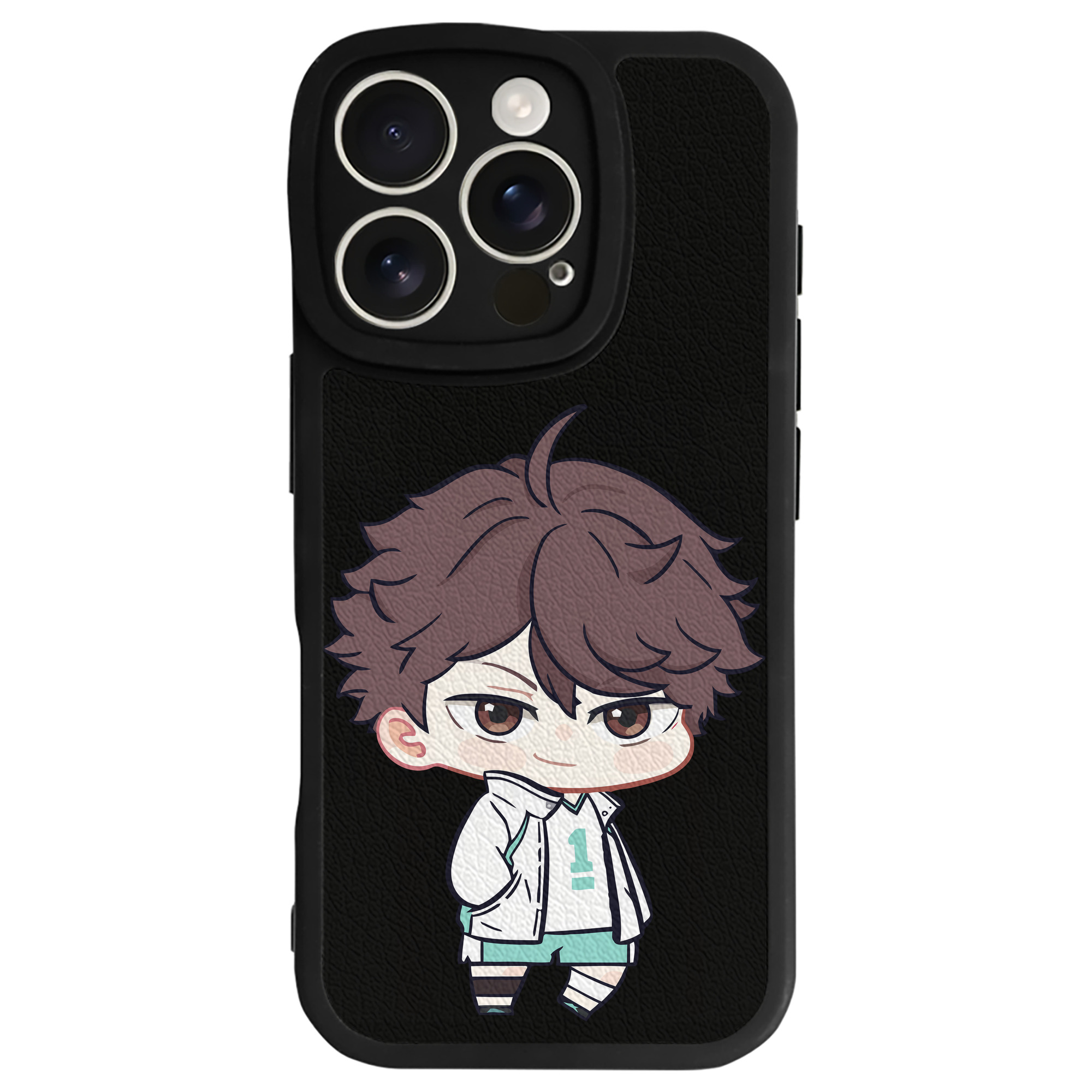 （画像用） ハイキュー!! Haikyu!! 【iPhone 16シリーズ対応】シリコンスマホケース（レザー調） 材質：シリコン